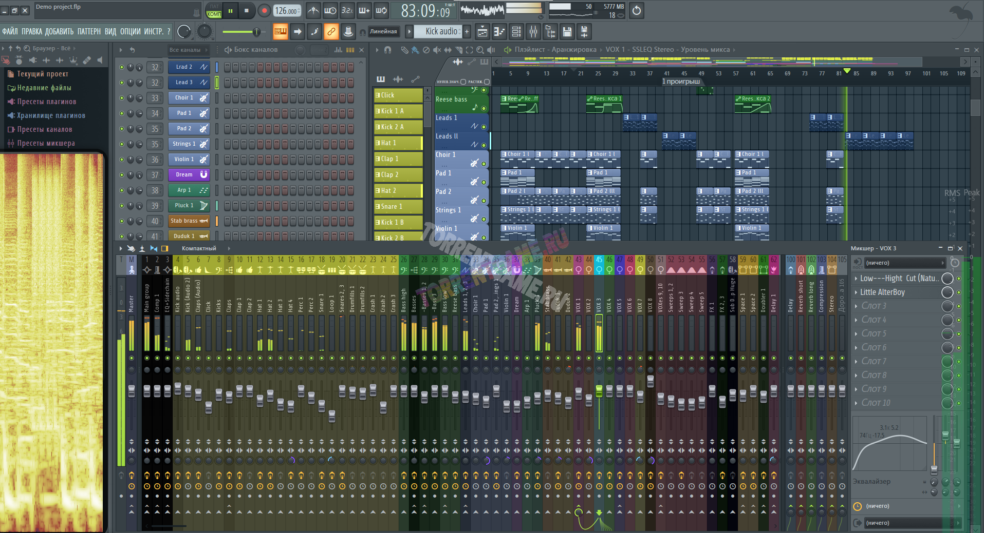 Скачать Русификатор FL Studio Producer Edition 20.8.4.2576 + FLEX Extensions & Addition Plugins + RUS 